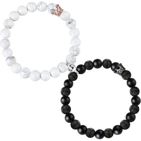2 Pcs Matching Magnetic Couple Bracelets Heart Relationship Matching Rope Bracelet Mutual Attraction Friendship Chain Bracelet Gift For Boyfriend Girlfriend Women Men 2 Pcs Matching Magnetic Couple Bracelets Heart Relationship Matching Rope Bracelet Mutual Attraction Friendship Chain Bracelet Gift For Boyfriend Girlfriend Women Men